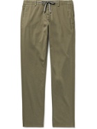 CANALI - Slim-Fit Cotton-Blend Trousers - Green