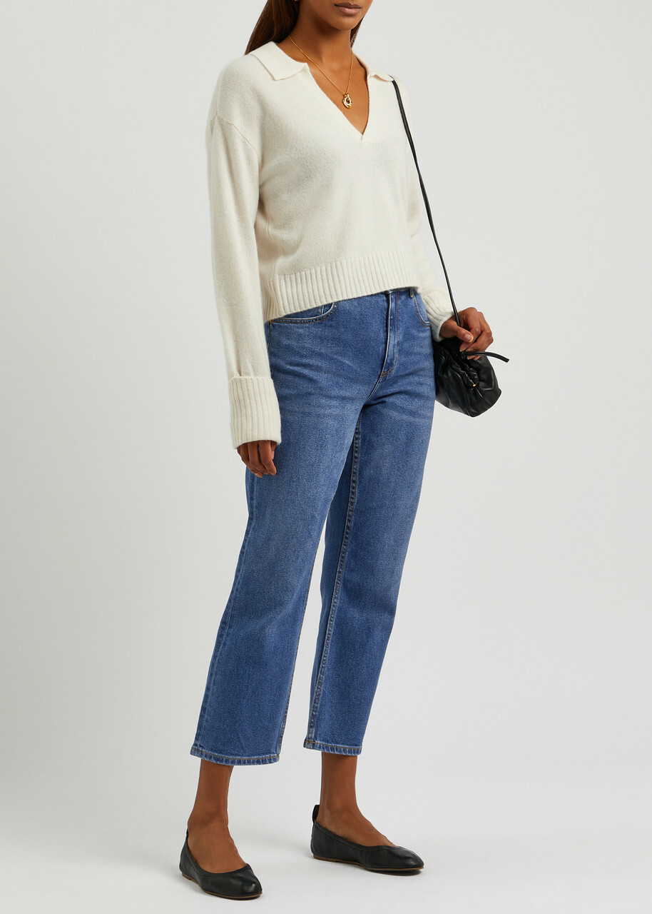 デニム・ジーパン Tory Burch Jeans Denim A Zampa Tory Burch Cropped Flared Jeans Denim Tory Burch