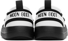 Moon Boot White & Black Park Icon Loafers