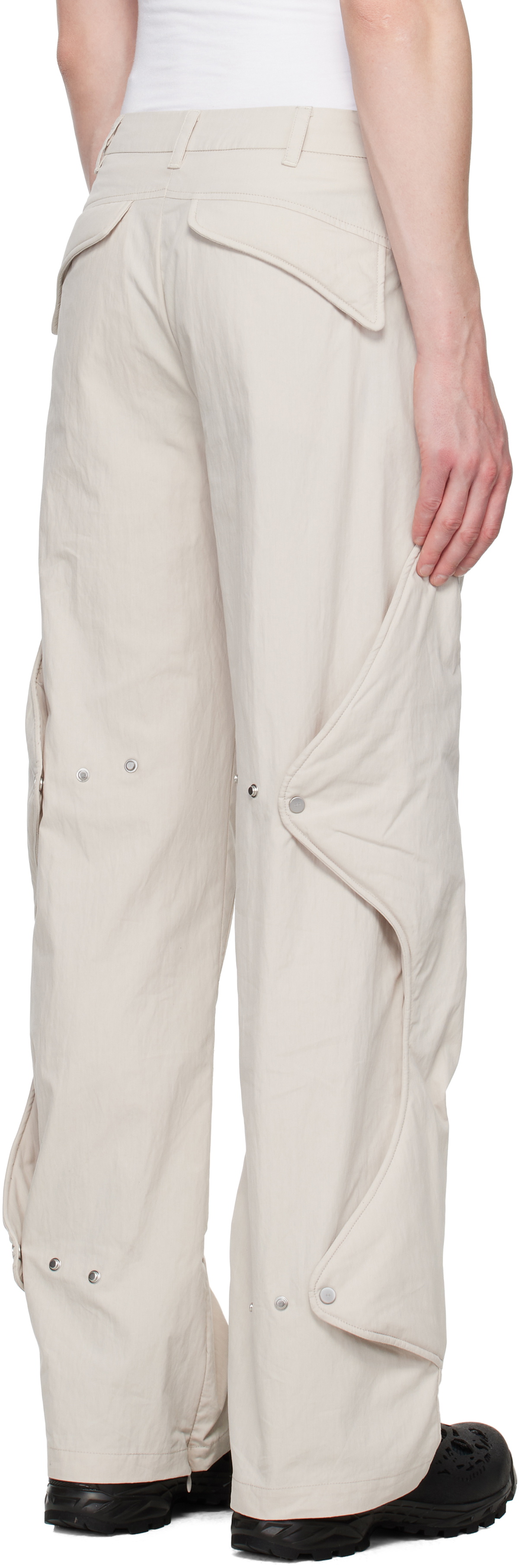 HELIOT EMIL Beige Concordance Puffed Cargo Pants Heliot Emil