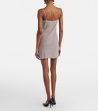 Magda Butrym Floral-appliqué shirred minidress
