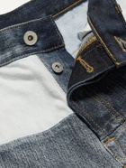 Valentino - Logo-Print Patchwork Jeans - Blue