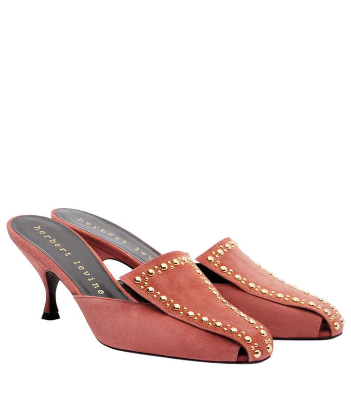 Photo: Herbert Levine Bright Idea 70 embellished suede mules
