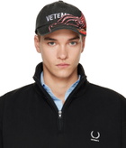 VETEMENTS Black Flame Logo Cap