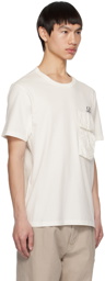 C.P. Company White Printed T-Shirt