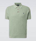 Polo Ralph Lauren Cable-knit cotton polo shirt