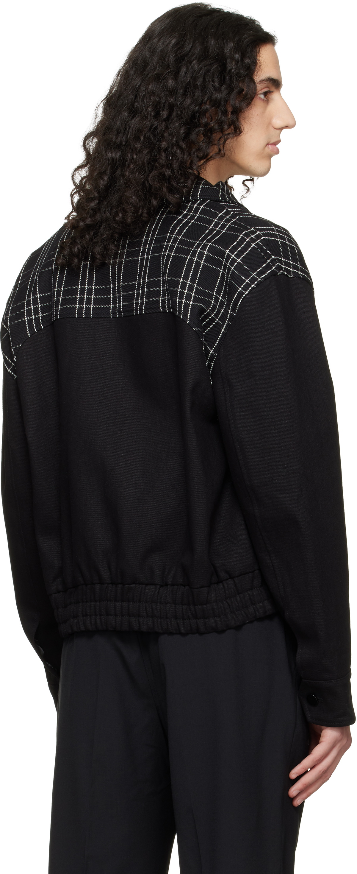 Ernest W. Baker Black Varsity Jacket