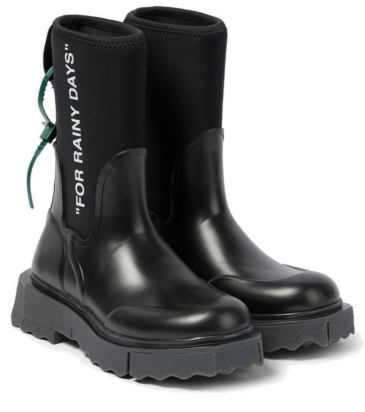 Photo: Off-White Sponge rain boots