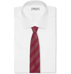 Charvet - 7.5cm Striped Silk Tie - Burgundy