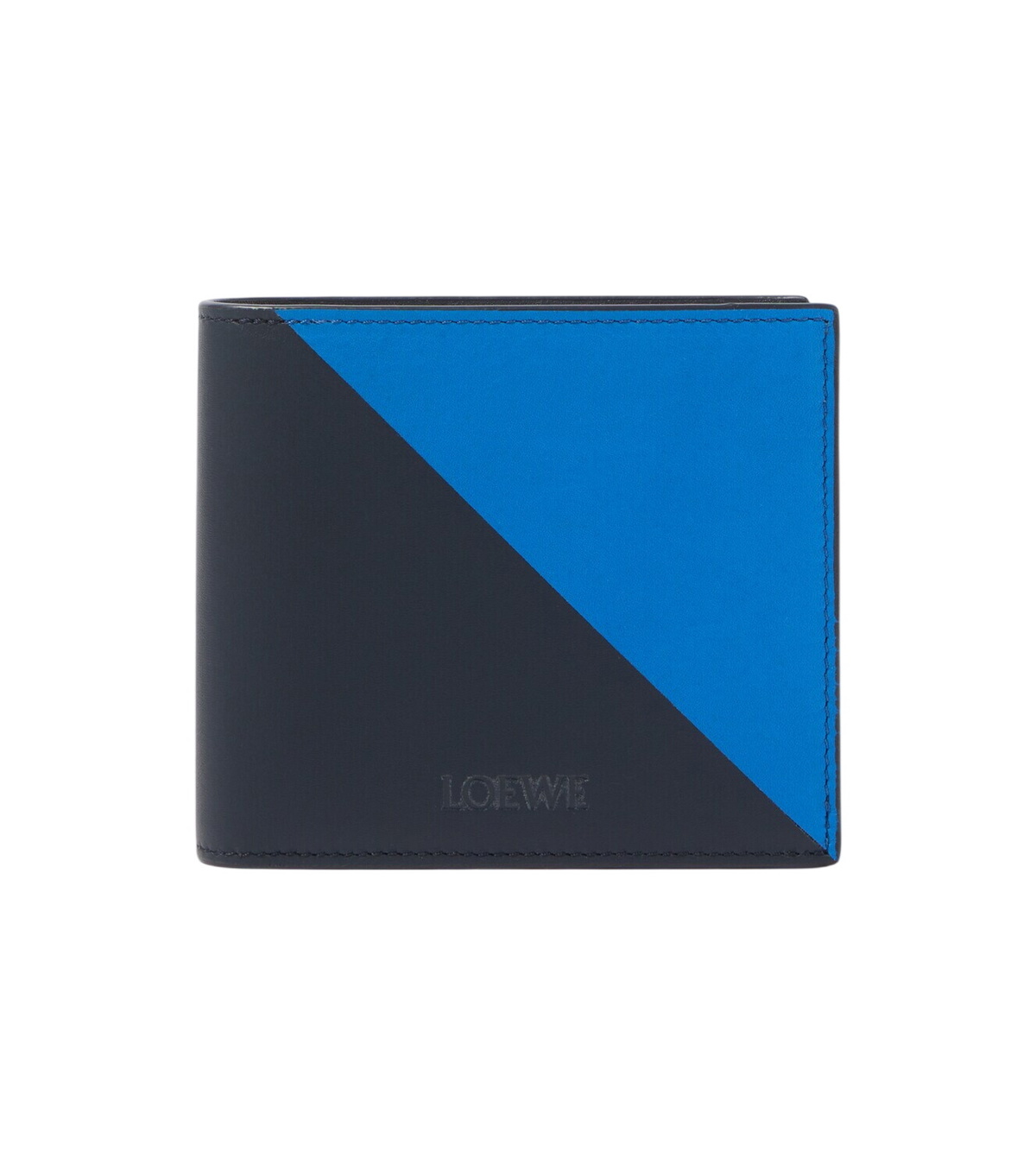 Loewe - Puzzle Full-Grain Leather Billfold Wallet - Blue Loewe