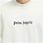Palm Angels Men's Logo Crew Sweat in Off White