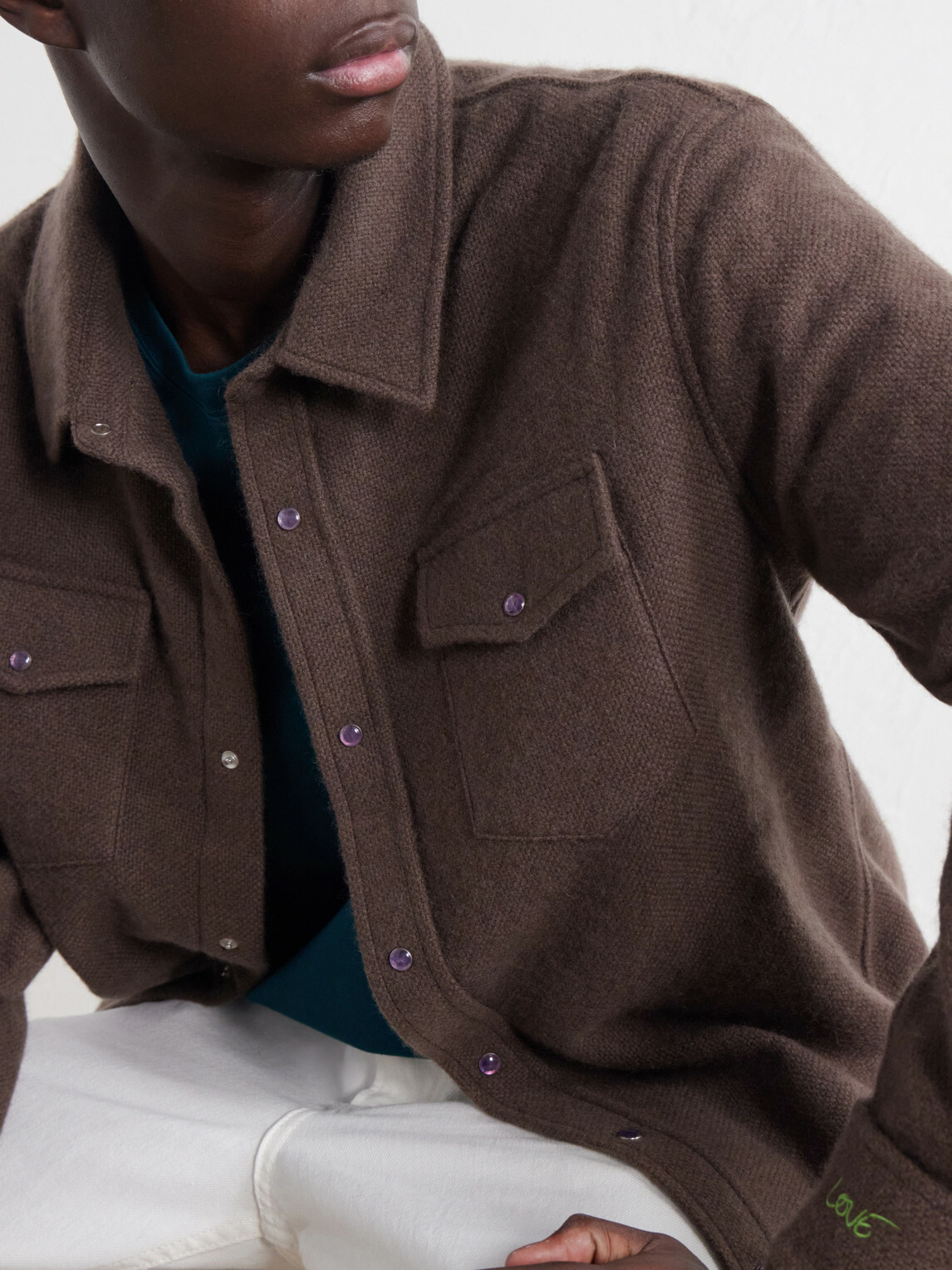 God's True Cashmere - Cashmere Shirt - Brown