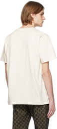 Gucci Off-White Cotton T-Shirt