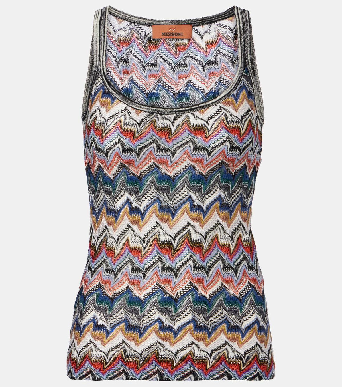 Missoni Zigzag lamé tank top