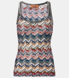 Missoni Zigzag lamé tank top