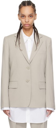 Helmut Lang Beige Classic Blazer