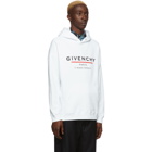 Givenchy White Logo Address Hoodie