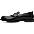 Versace Black Manu Leather Loafers