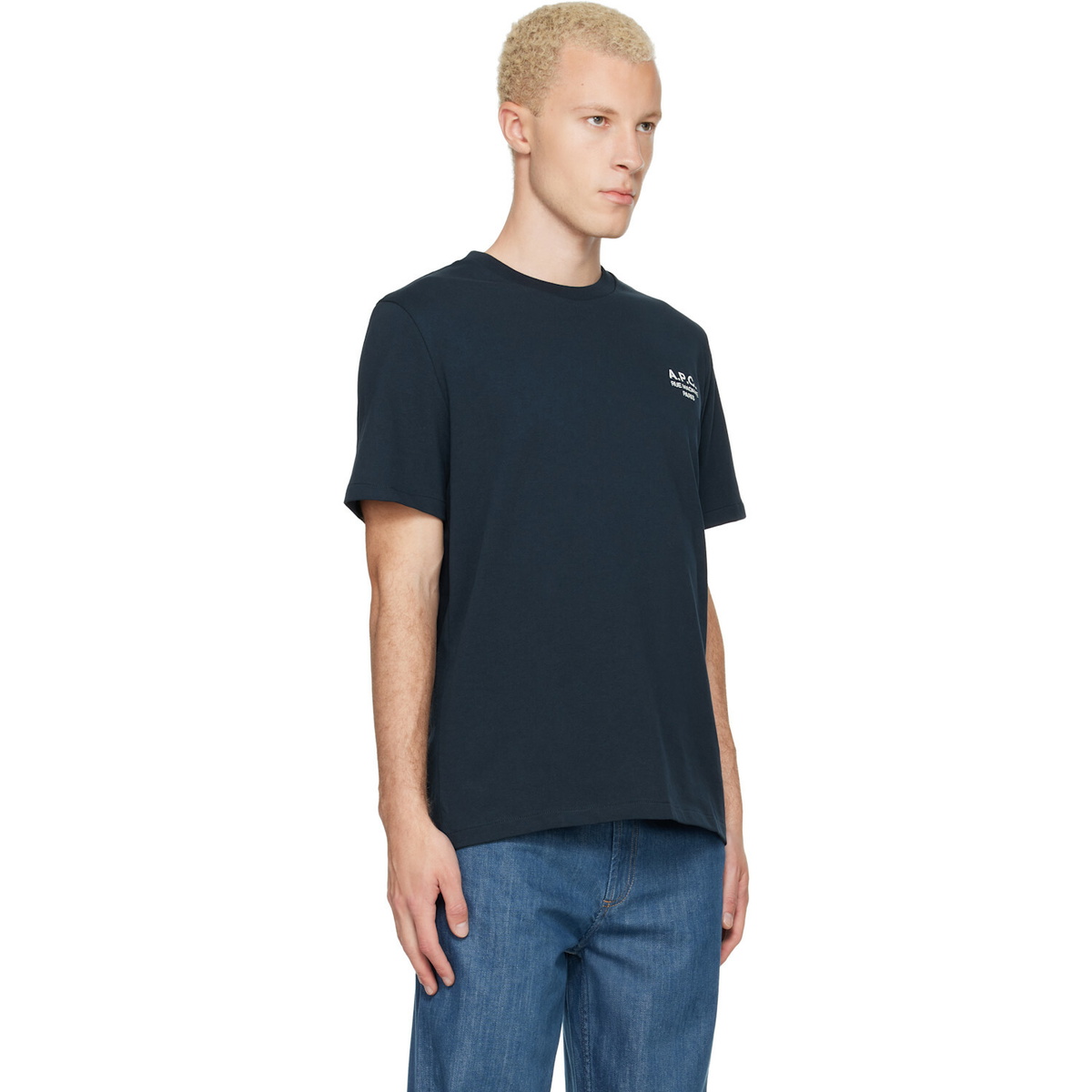 A.P.C. Navy Standard 'Rue Madame' T-shirt