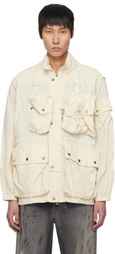 YOKE Beige Multi Pocket Jacket