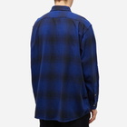 Noma t.d. Men's Ombre Plaid Shirt in Navy/Black