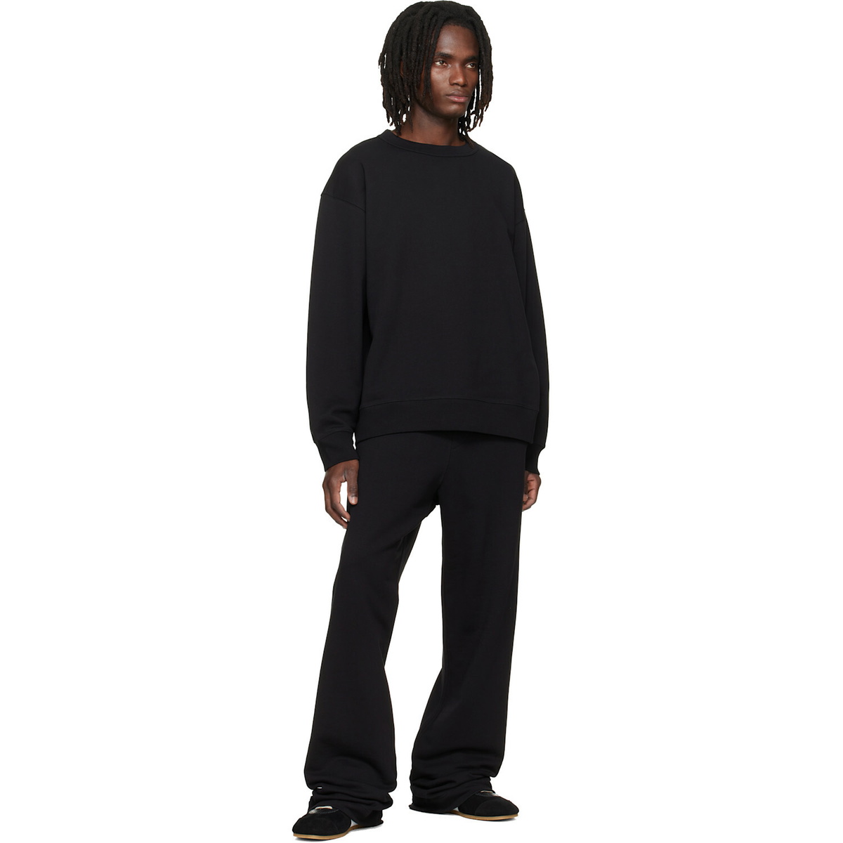 Dries Van Noten Black Cotton Sweatpants