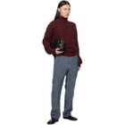 Maison Margiela Burgundy Virgin Wool Turtleneck