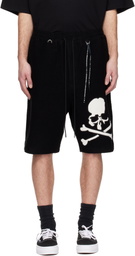 MASTERMIND WORLD Black MW Terry Shorts