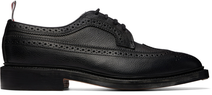 Photo: Thom Browne Black Leather Sole Longwing Brogues