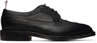Thom Browne Black Leather Sole Longwing Brogues