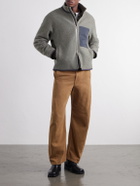 De Bonne Facture - Bookstore Cotton-Trimmed Virgin Wool Jacket - Green