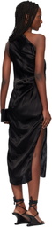 Rick Owens Black Temple Athena Arrowhead Midi Dress