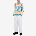The Trilogy Tapes Men's TTT Check Grid Mohair Crew Knit in Multi