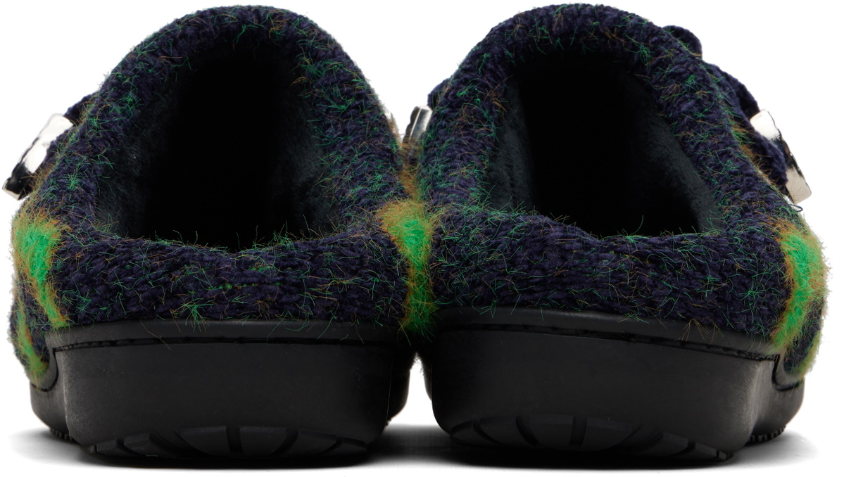 Toga Virilis Navy SUBU Edition Knit Slipper Loafers