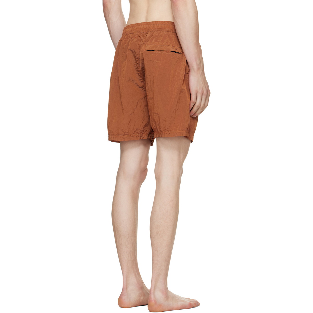 Stone Island Orange B100004 Nylon Metal Econyl Swim Shorts