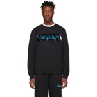 Helmut Lang Black Pigeon Crew Sweatshirt