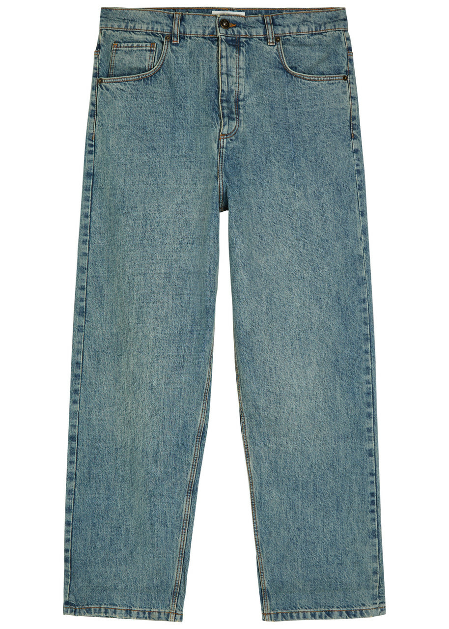 Wax London Felix Loose Straight-leg Jeans Mid Blu