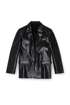 Diesel Pinstripe blazer with coated front - Jackets Mens in Black