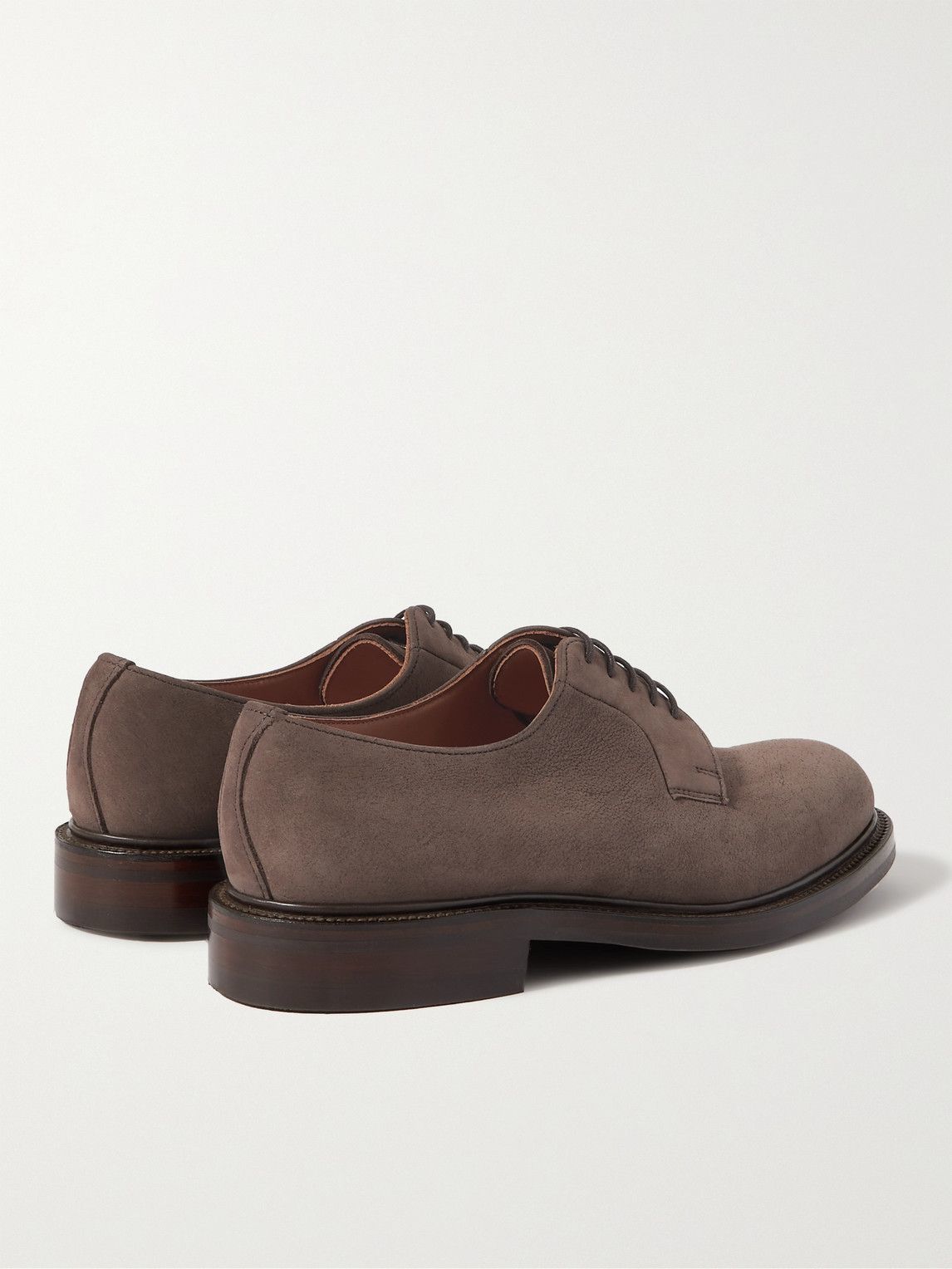 George Cleverley - Archie III Suede Derby Shoe - Brown George Cleverley