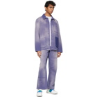 Valentino Purple Denim Shaded Jacket