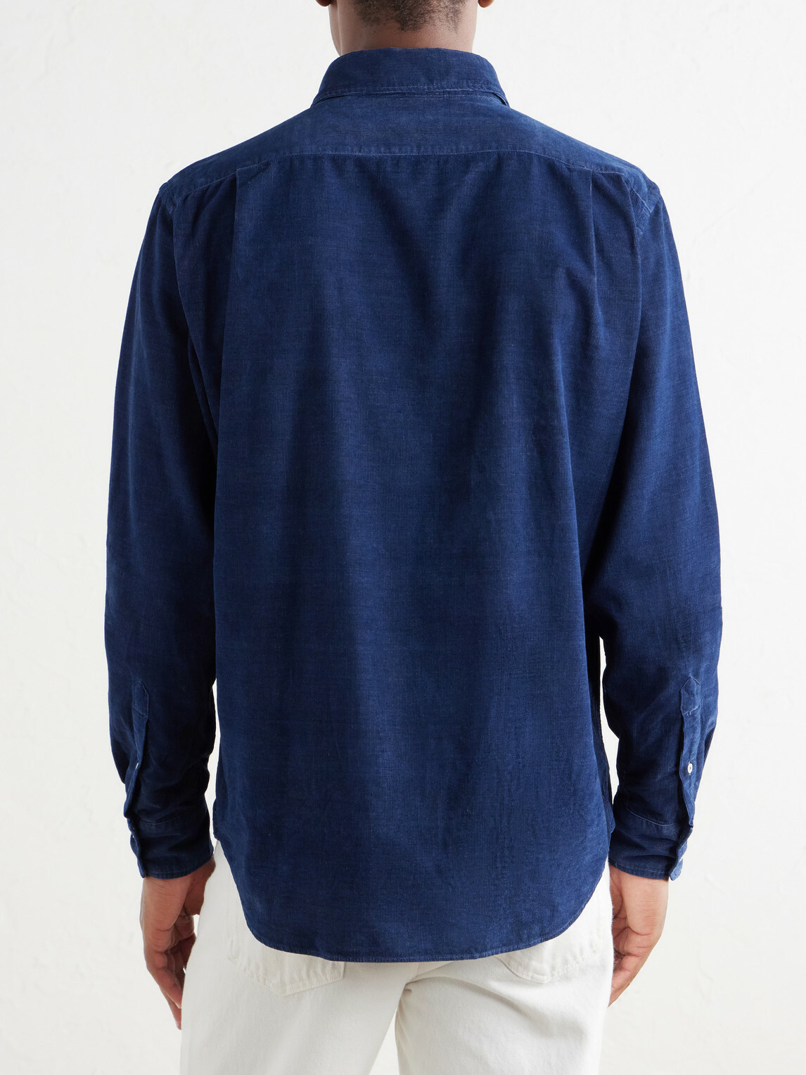 Hartford - Paul Cotton-Flannel Shirt - Blue