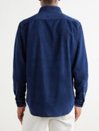 Hartford - Paul Cotton-Flannel Shirt - Blue