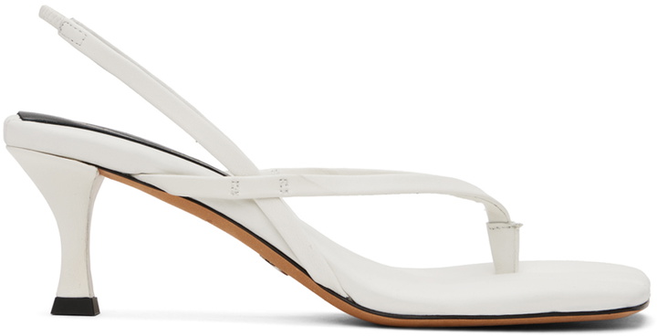 Photo: Proenza Schouler White Square Thong Heeled Sandals