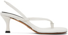 Proenza Schouler White Square Thong Heeled Sandals
