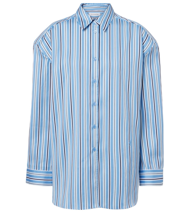 Photo: The Frankie Shop Oana striped cotton-blend shirt