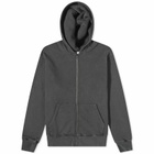 Joah Brown Women's Empire Zip Hoodie in Washed Black