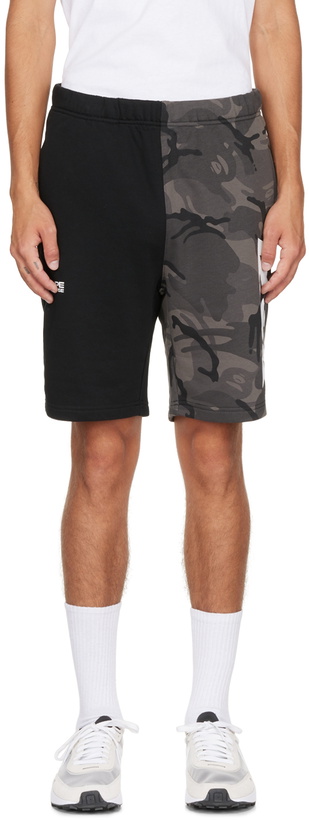 Photo: AAPE by A Bathing Ape Black Camo Shorts