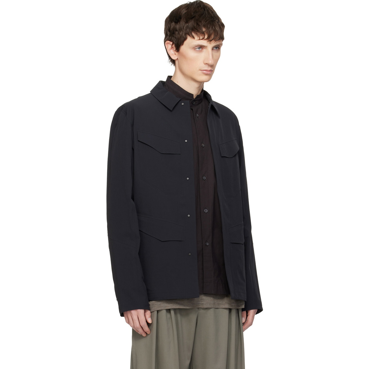Veilance Black Field Softshell Jacket