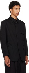 Y's For Men Black Military Jacket