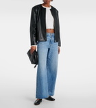 Slvrlake Cropped cotton jersey T-shirt